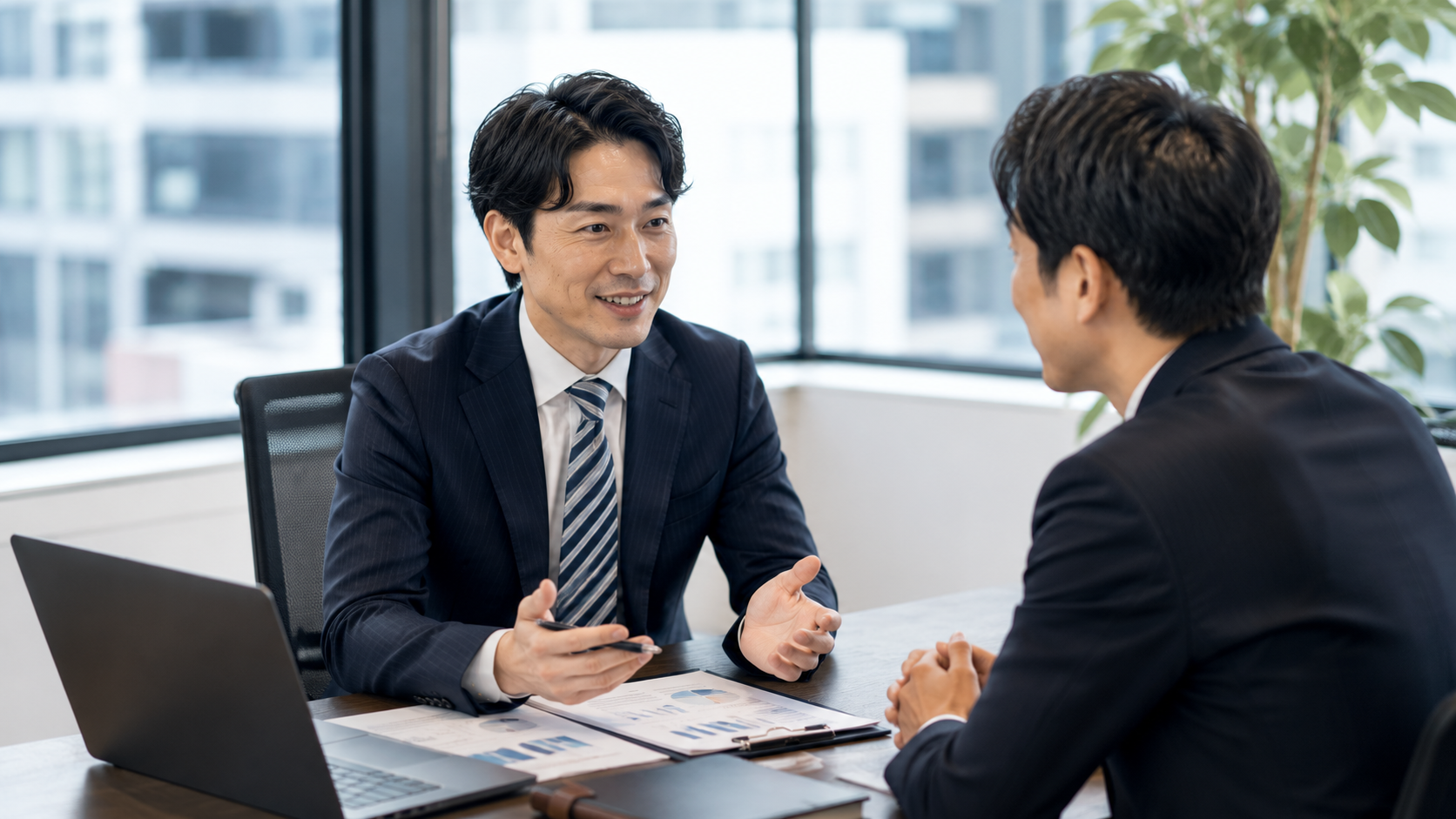 営業課題を整理する商談イメージ